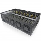 8 Gpu Slots Mining Rig, Crypto Complete Mining Frame Machine With 2500W Mining Power Supply, Bareb