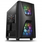 Thermaltake Commander C34 Motherboard Sync ARGB ATX Mid Tower Computer Chassis with 2 200mm ARGB 5
