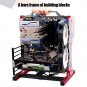 Open Aluminum Frame,Open Chassis Vertical Overclocking Test Platform Chassis Rack + Handle Support