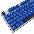 Pbt Striker Keycaps, 129 Set Blue Keycaps Cherry Profile Dye Sublimation, Custom Japanese Font Key