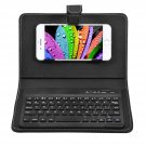 Portable Wireless Bluetooth Keyboard With Leather Case, Universal Keyboard With Portfolio Flip Cas