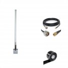 10 Dbi 4G/Lte Omni Antenna + 25 Ft Sma/N Coax Cable + Free Silicone Tape (Ant-127-002-Bdl-25)