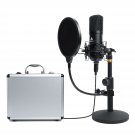 Usb Microphone Kit 192Khz/24Bit Au-A04Tc Pc Condenser Podcast Streaming Cardioid Mic Plug & Play F