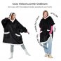 Wearable Blanket Hoodie - Sherpa Fleece Hooded Blanket For Adult As A Gift, Warm & Comfortable Bla