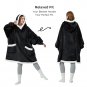 Wearable Blanket Hoodie - Sherpa Fleece Hooded Blanket For Adult As A Gift, Warm & Comfortable Bla