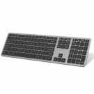 Multi Device Bluetooth Keyboard for Windows, seenda Aluminum Wireless Bluetooth Keyboard Rechargea