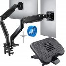 HUANUO Dual Monitor Stand, Desk Mount Arms for Two 13-35"" Screens with USB, HUANUO Adjustable Unde
