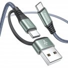 3Ft Type C Charger Fast Charging Cable 3.1A Fast Charging Cord Type C Durable Nylon Braided Usb A/