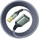 2 Pack 20Ft+20Ft Usb Extension Cable Type A Male To Female Usb 3.0 Extension Cord High Data Transf