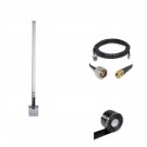 10 Dbi 4G/Lte Omni Antenna + 15 Ft Sma/N Coax Cable + Free Silicone Tape (Ant-127-002-Bdl-15)