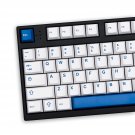 White Blue Keycaps Set 132 Keys Cherry Profile Doubleshot Custom Keycaps For Cherry Mx Gateron Kai