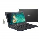 2022 ASUS 14"" HD Rugged Business Chromebook Laptop, Intel Celeron N3350 Processor, 4GB RAM, 32GB e