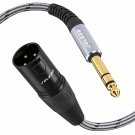 1/4 Inch Trs To Xlr Male Cable, Balanced 6.35Mm Trs Plug To 3-Pin Xlr Male, Quarter Inch Trs Male 