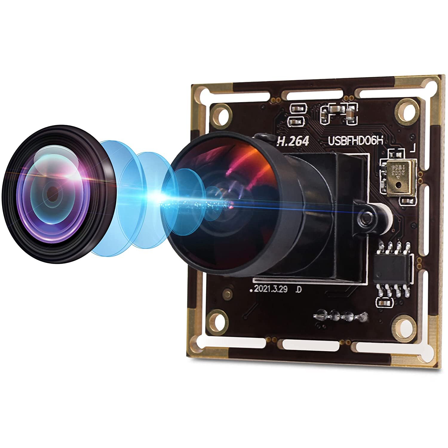 1080P Usb Webcam For Video Conferencing,2Mp Sony Imx323 Sensor Usb Camera With 170 Degree Widescre