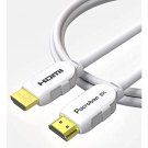 8K Hdmi Cable (30Ft) White,8K 60, 4K 120, And Up To 10K Resolution, Earc, Allm, Qft, Qms, Vrr,48Gb