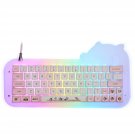 Kitty 138 Keys Xda Profile Pbt Dye Sublimation Keycaps Set For Mechanical Gaming Keyboard, Compati