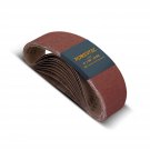 110680 4 X 36 Inch Sanding Belts | 80 Grit Aluminum Oxide Sanding Belt | Premium Sandpaper 