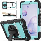 Samsung Galaxy Tab A 8.4'' Case 2020 With Screen Protector Pencil Holder [360 Rotating Hand Strap]