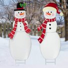 Snowman Yard Stakes Outdoor Christmas Stakes For Garden Giant Holiday Decor Signs For Home, Waterp
