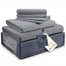 Silky Soft King Sheet Set - Luxury 6 Piece Bed Sheets For King Size Bed, Secure-Fit Deep Pocket Sh