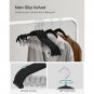 Pants Hangers, Set Of 30 Velvet Hangers With Adjustable Clips, Space-Saving, Non-Slip For Skirts, 
