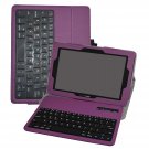 Verizon Ellipsis 10 Keyboard Case, Coustom Design Slim Stand Pu Leather Case Cover With Romovable 