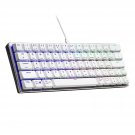 Cooler Master SK620 60% Silver/White Mechanical Low Profile Gaming Keyboard, Tactile Brown Switche