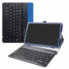 Mediapad M5 Lite Keyboard Case, Detachable Keyboard Standing Pu Leather Cover For 10.0"" Huawei Med