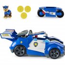 Paw Patrol, Chase 2-in-1 Transforming Movie City Cruiser Toy Car with Motorcycle, Lights, Sounds a