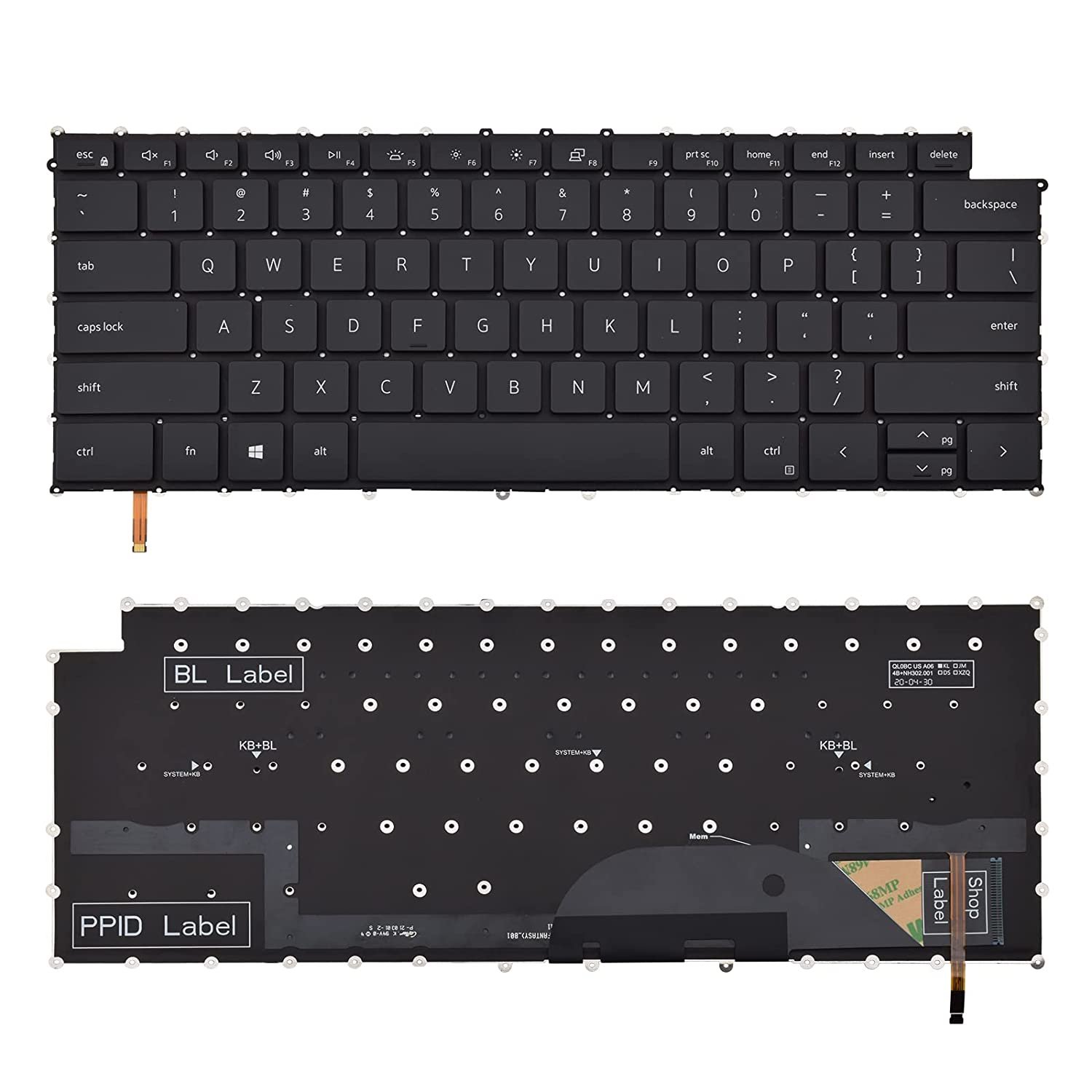 Replacement Keyboard Compatible With Dell Xps 15 9500 9510 Xps 17 9700