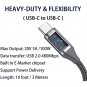 20Ft Usb-C To Usb-C Cable,100W/5A,Extra Long Type-C Fast Charging Cord For Macbook Air/Pro,Samsung