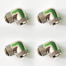 G1/4"" To 14Mm Multi-Link Fitting, 90 Degree Rotary, Gold, 4-Pack