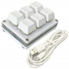 Mini 6-Key Macro Mechanical Keypad Rgb Gaming Keyboard Portable One-Handed Fully Programming Keys