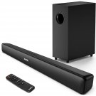 Sound Bar For Tv With Subwoofer Deep Bass Soundbar 2.1 Ch Home Audio Surround Sound Speaker System