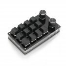 12 Keys Programmable Keyboard,Multifunctional Usb Mechanical Gaming Keyboard,One-Hand Macro Mechan