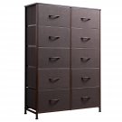 10-Drawer Dresser, Fabric Storage Tower For Bedroom, Hallway, Nursery, Closets, Tall Chest Organiz