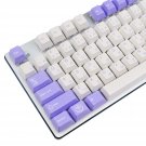 Purple And White Keycaps, 135 Set Rabbit Keycaps With Pbt Cherry Profile Dye Sublimation, Custom K