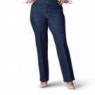Lee Women's Plus Size Flex Motion Regular Fit Trouser Pant, Indigo Rinse, 20 Petite