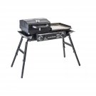 Tailgater Stainless Steel 2 Burner Portable Gas Grill And Griddle Combo Total 35,000 Btus For Indo