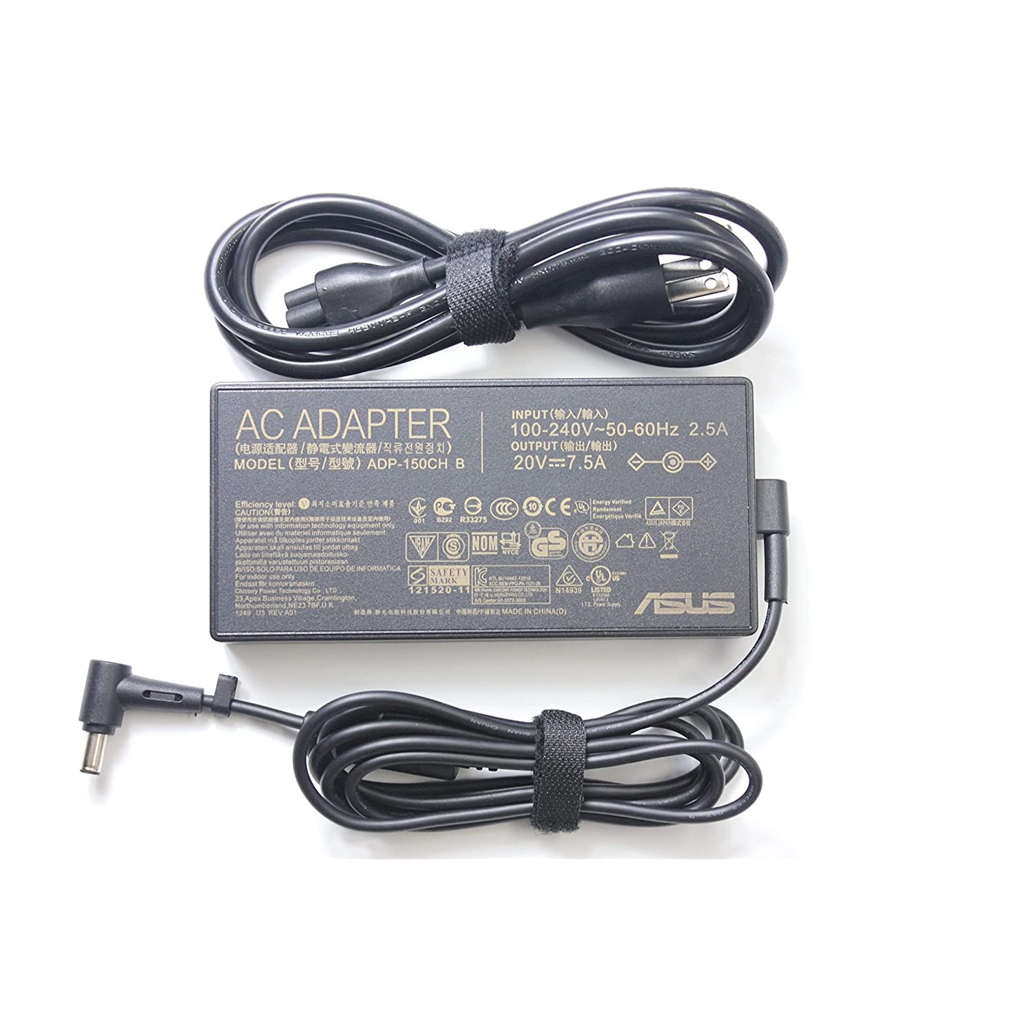 New 20v 75a 150w 60x37mm Ac Adapter For Asus Adp 150ch B A18 150p1a Strix G531gt G531gd G731g 3202