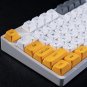 Keycaps 226 Keys Msa Profile Yellow Heavy Industry Double Shot Iso/Ansi Layout With 6.25/7U Space