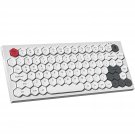 Bluetooth Mini Compact Keyboard - Hexagon Keycap Portable Ultra-Slim Rechargeable Computer Keyboar