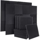 36 Pack Sound Proof Foam Panels Acoustic Foam 1"" X 12"" X 12"", Fireproof Studio Foam Wedges Soundp