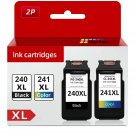 Pg-240 Xl/Cl-241 Xl Ink Cartridges Replacement For Canon 240Xl 241Xl Combo Pack, Fit For Canon Pix