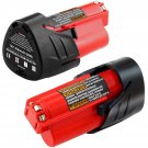 3000Mah 12 Volt Compatible With Milwaukee M12 Battery Xc 48-11-2411 48-11-2420 48-11-2401 48-11-24
