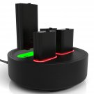 Xbox Battery Charger Station W/ 4 Rechargeable Batteries - 5' Cable Light Up Usb-C Multi-Battery C