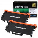 LINKYO Compatible Toner Cartridge Replacement for Brother TN850 TN-850 TN820 (2-Pack, High Yield B