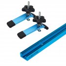 71169 48-Inch Universal T-Track With 2 Hold-Down Clamps, Anodized Blue