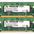 4Gb Kit (2 X 2Gb) For Emachines D Notebook Series D520 D525 D620 D725. So-Dimm Ddr2 Non-Ecc Pc2-53