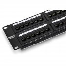 TRENDnet 48-Port Cat6 Unshielded Patch Panel, Wallmount or Rackmount, Compatible with Cat3,4,5,5e,